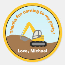 建築誕生日パーティーメッセージカードシール ラウンドシール