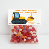 建築誕生日パーティーメッセージカード – 黄 プレイスカード