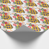 建築誕生日パーティー任意の年齢ダンプトラック ラッピングペーパー (角)