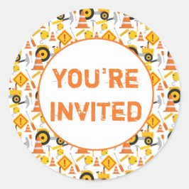 建築誕生日パーティー招待されました ラウンドシール