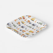 建築誕生日パーティー紙プレート ペーパープレート (傾斜あり)