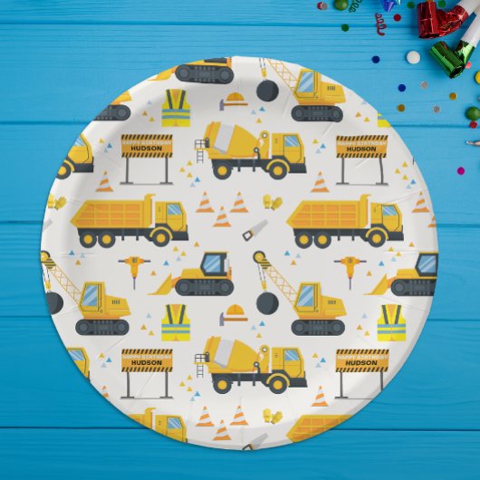 建築誕生日パーティー紙プレート ペーパープレート