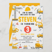 建築誕生日パーティー編集可能招待状 招待状 (正面/裏面)