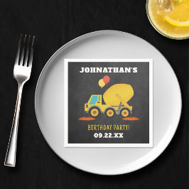 建築誕生日パーティー スタンダードカクテルナプキン