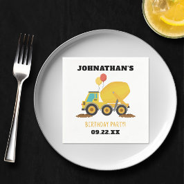 建築誕生日パーティー スタンダードカクテルナプキン