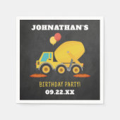 建築誕生日パーティー スタンダードカクテルナプキン (正面)