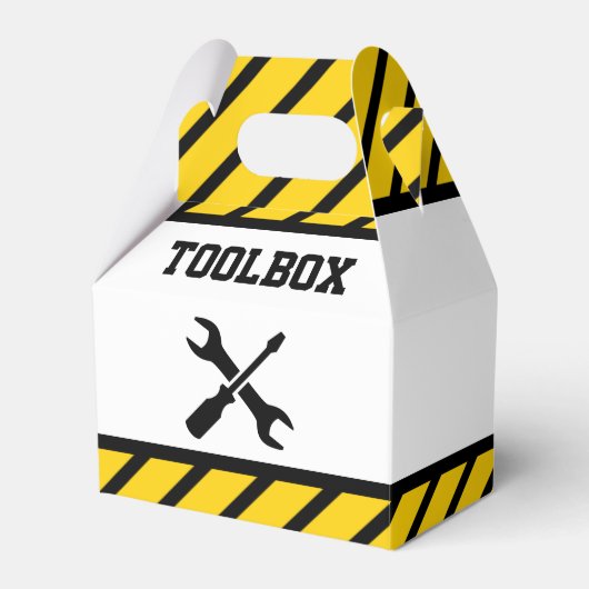 建築誕生日パーティー フェイバーボックス (正面サイド)