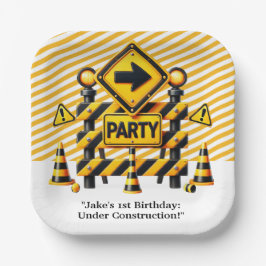 建築誕生日パーティー ペーパープレート
