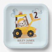 建築誕生日パーティー ペーパープレート (正面)