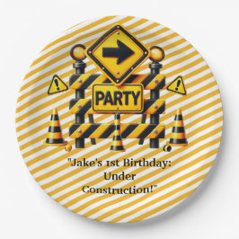 建築誕生日パーティー ペーパープレート