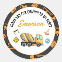 建築誕生日パーティー ラウンドシール