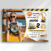 建築誕生日フォト招待状任意の年齢 招待状