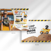 建築誕生日フォト招待状任意の年齢 招待状