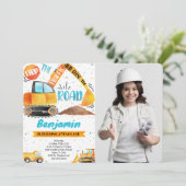 建築誕生日フォト招待状 招待状 (スタンド正面)