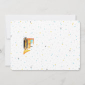 建築誕生日フォト招待状 招待状 (裏面)