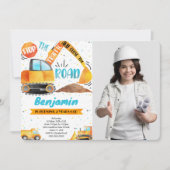 建築誕生日フォト招待状 招待状 (正面)