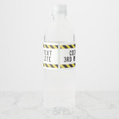 建築誕生日会で燃え上がる ペットボトルラベル (裏面)