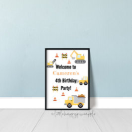 建築誕生日会ウェルカムサイン ポスター