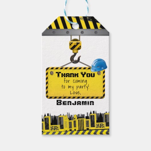 建築誕生日会 ギフトタグ (正面)