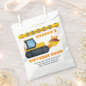 建築誕生日優先バッグ – イエローダンプ フェイバーバッグ (クリップ留めされた状態)