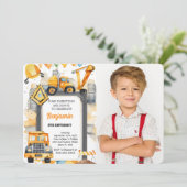 建築誕生日写真 招待状 (スタンド正面)