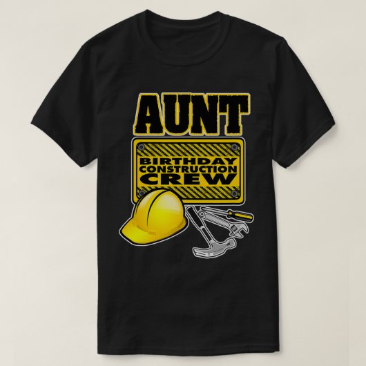 建築誕生日叔母建築クルー Tシャツ (デザイン正面)
