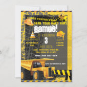 建築誕生日団子 招待状 (正面)