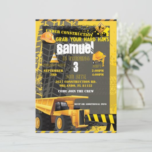 建築誕生日団子 招待状 (スタンド正面)