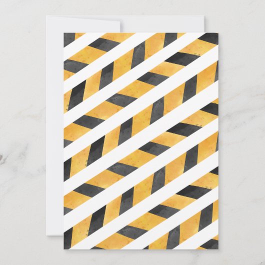 建築誕生日招待状ダンプトラックパーティー 招待状 (裏面)