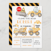 建築誕生日招待状テンプレート 招待状 (正面/裏面)