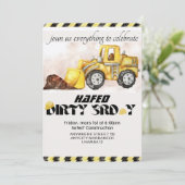 建築誕生日招待状編集可能ダンプTru セーブザデート (スタンド正面)