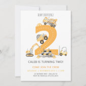 建築誕生日招待状2nd誕生日 招待状 (正面)