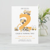 建築誕生日招待状2nd誕生日 招待状 (スタンド正面)