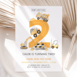 建築誕生日招待状2nd誕生日 招待状