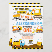 建築誕生日招待状 – 任意の年齢 招待状 (正面/裏面)