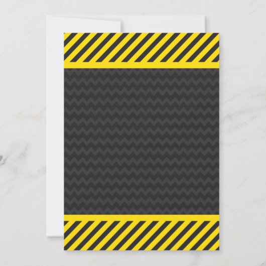 建築誕生日招待状(封筒付き) 招待状 (裏面)