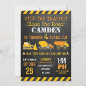 建築誕生日招待状 招待状 (正面)