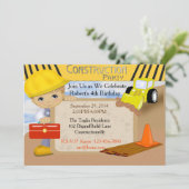 建築誕生日招待状 招待状 (スタンド正面)