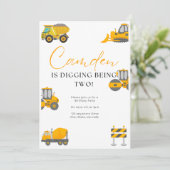 建築誕生日招待状 招待状 (スタンド正面)