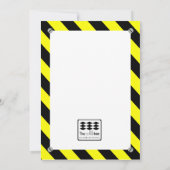 建築誕生日招待状 招待状 (裏面)