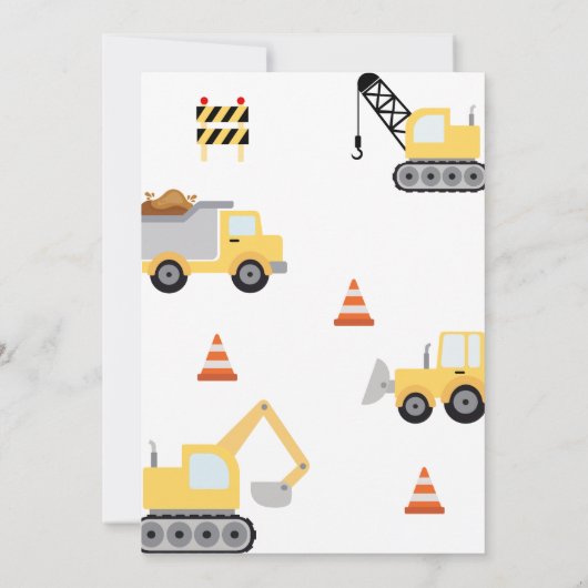 建築誕生日招待状 招待状 (裏面)