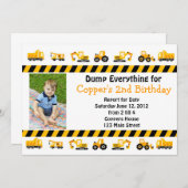 建築誕生日招待状 招待状 (正面/裏面)