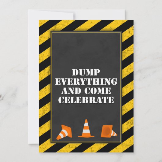 建築誕生日招待状 招待状 (裏面)