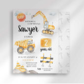 建築誕生日招待状 招待状