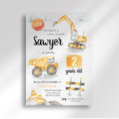 建築誕生日招待状 招待状