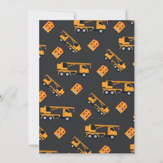 建築誕生日招待状 招待状 (裏面)