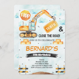 建築誕生日招待状 招待状