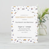 建築誕生日招待状 招待状 (スタンド正面)