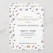 建築誕生日招待状 招待状 (正面/裏面)
