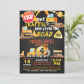 建築誕生日招待状- Blk 招待状 (スタンド正面)